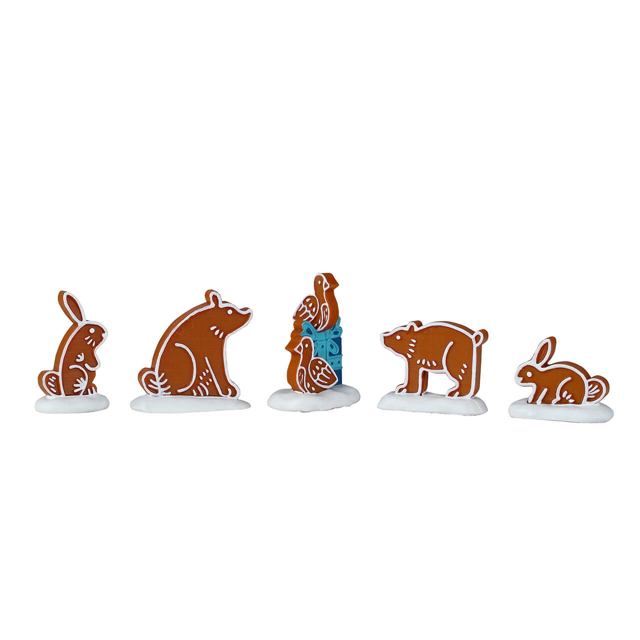 LEMAX Gingerbread Animals, set of 5 #42362 # 42362