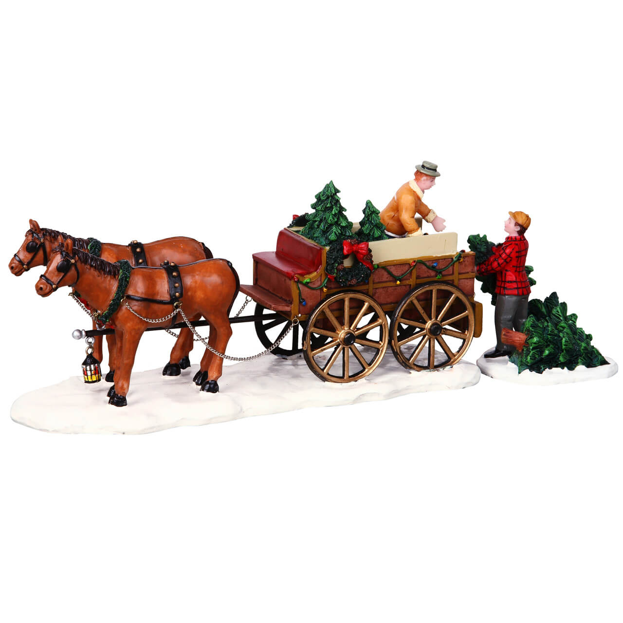LEMAX Christmas Tree Wagon, set of 2 #43451