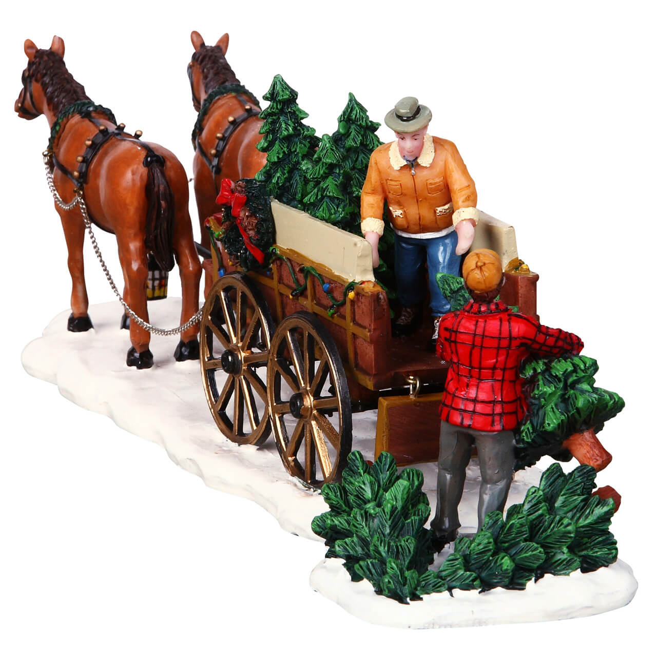 LEMAX Christmas Tree Wagon, set of 2 #43451
