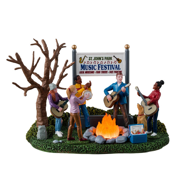 Lemax Music Festival Lighted Christmas Village Table Accent
