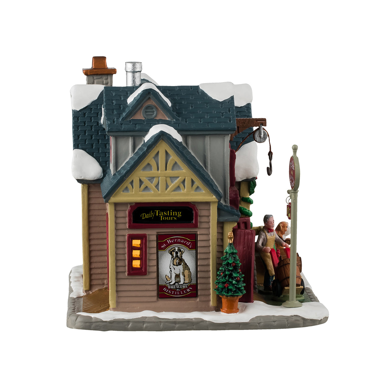 Lemax St. Bernard's Brewery & Distillery Lighted Building #45234