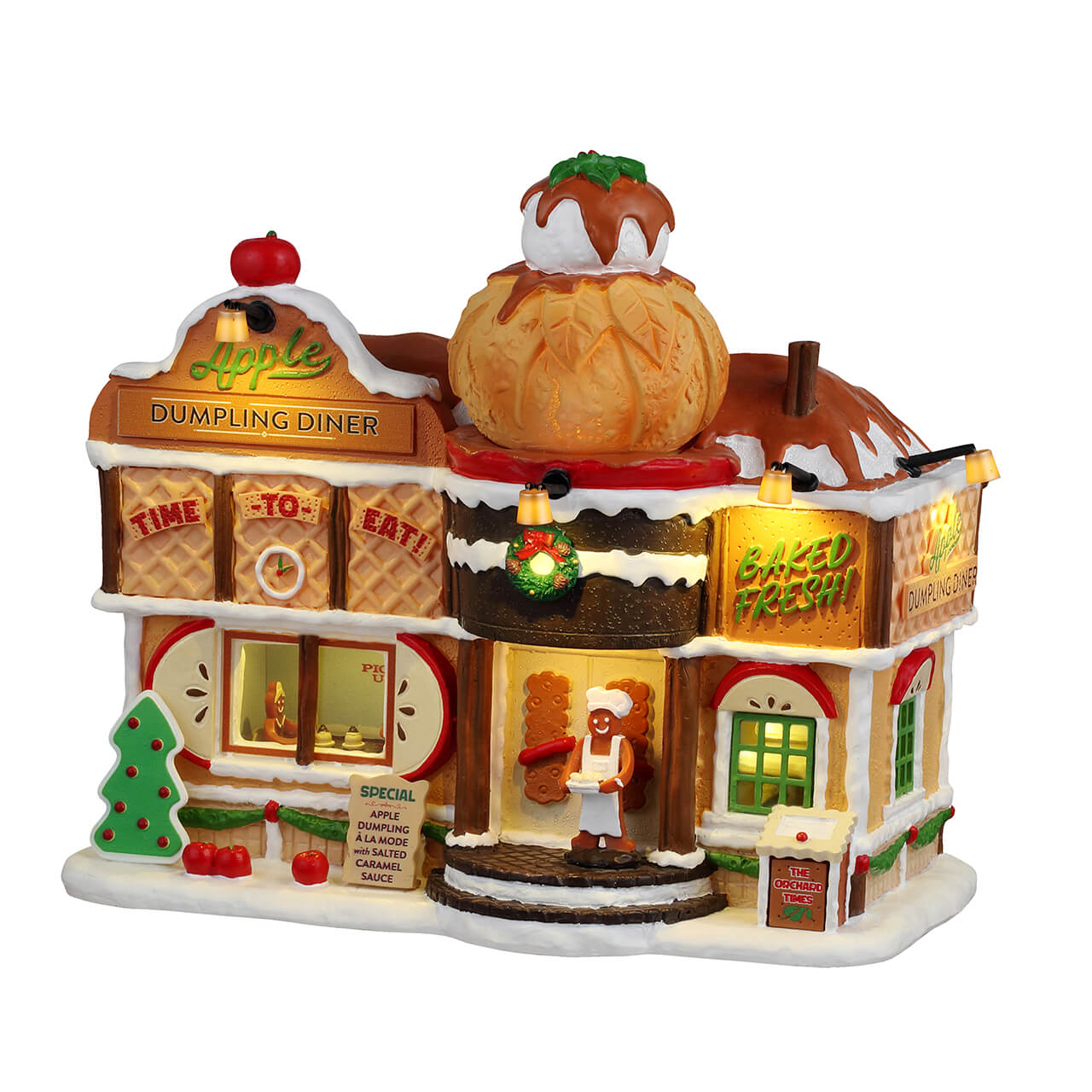 LEMAX Apple Dumpling Diner, Battery-Operated(4.5V) #45287 # 45287
