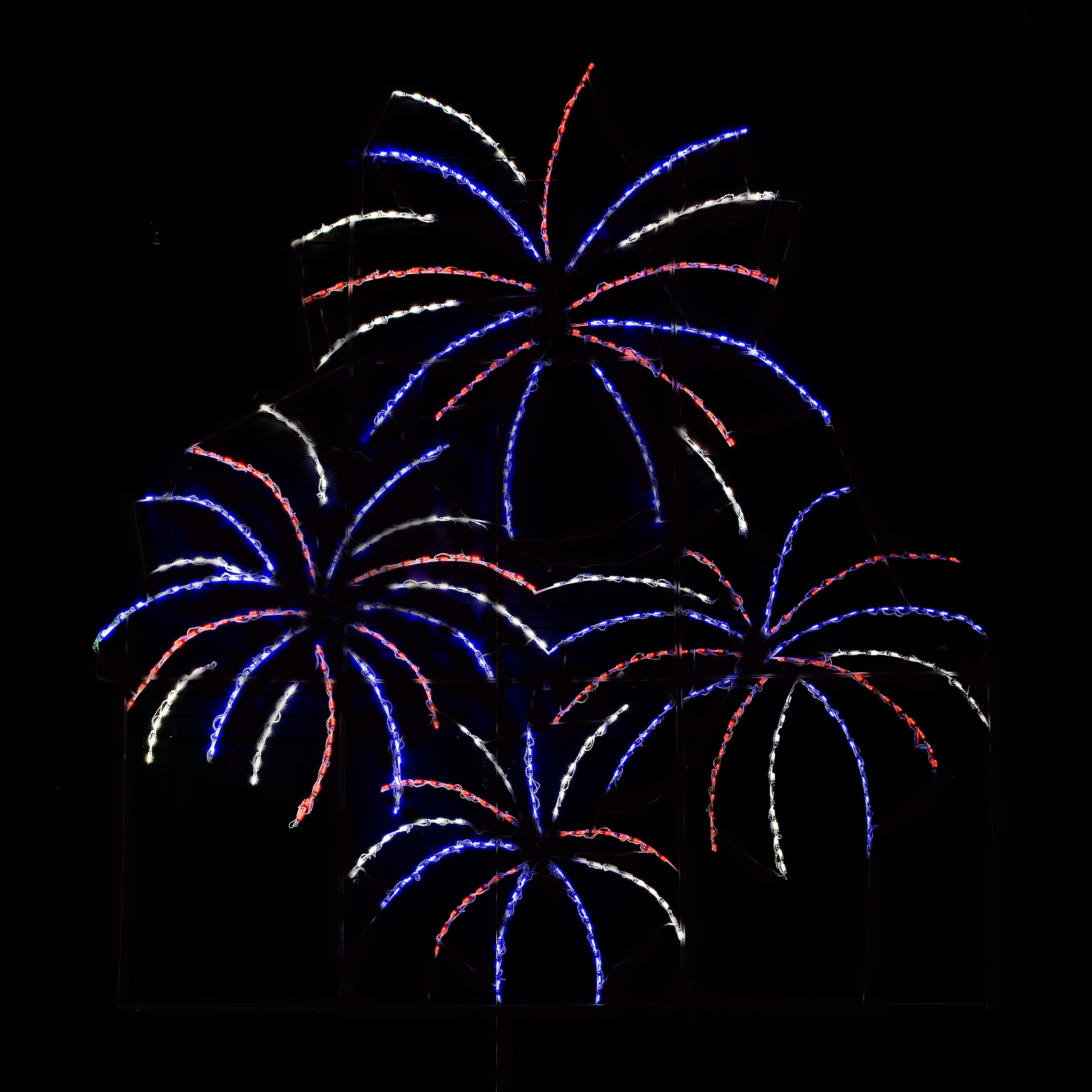 Brite Ideas 132" Four Firework Stack Animated LED Display 4FC