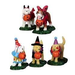 LEMAX Trick or Treating Dogs, set of 5 #52301