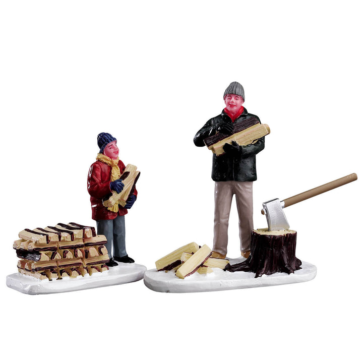 LEMAX Stacking Firewood, set of 2 #52323