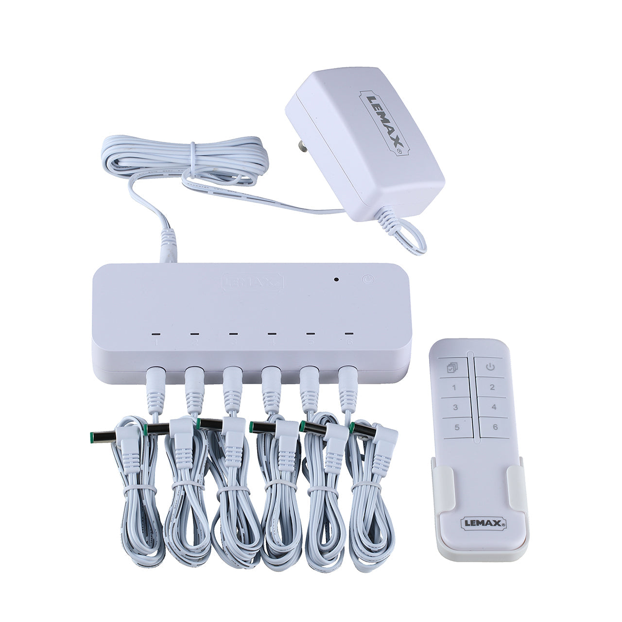 LEMAX Remote Control Box, with 4.5V 2000mA Adaptor, White, Fixed Plug, UL/cUL #54521