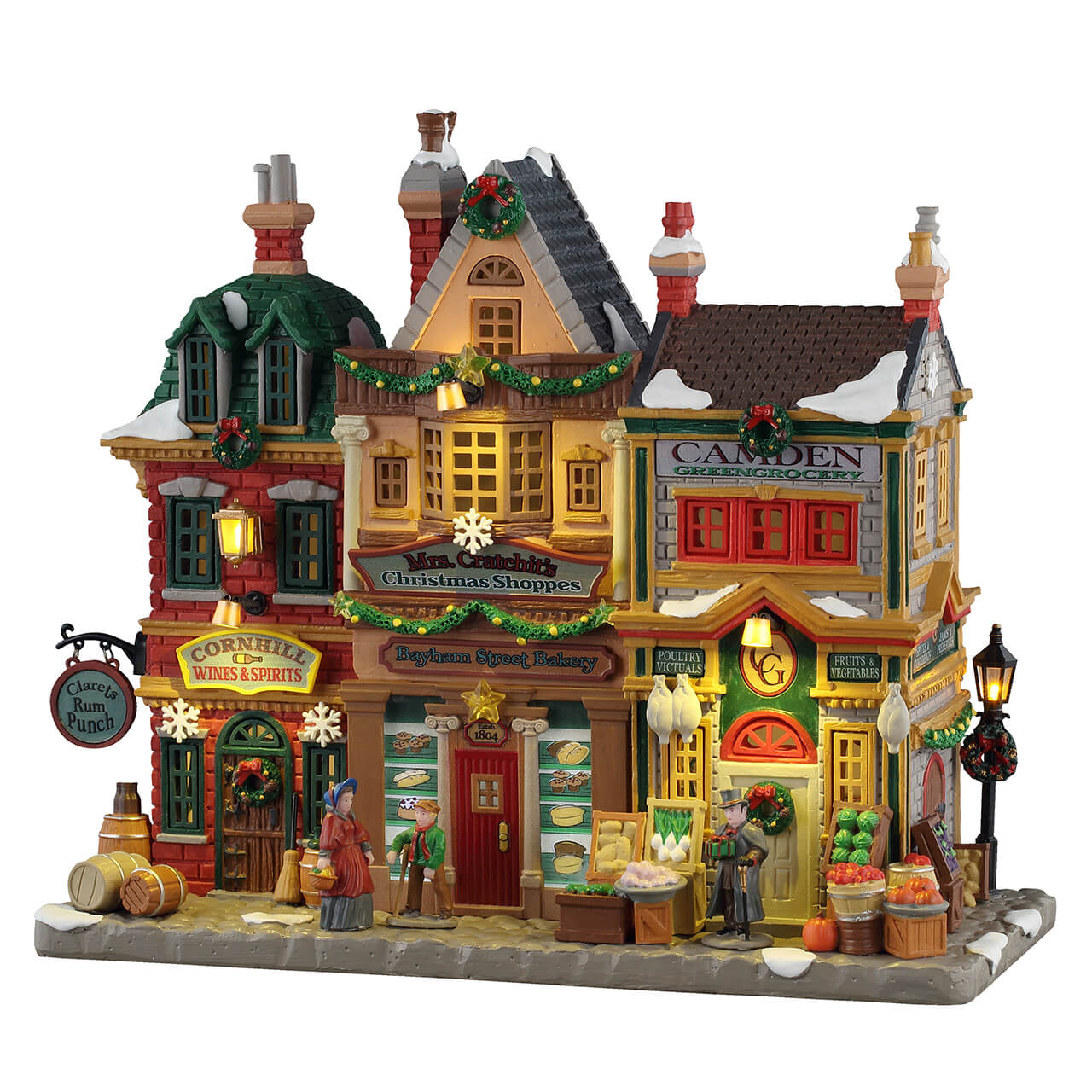 LEMAX Mrs. Cratchit's Christmas Shoppes, With 4.5V #55314 # 55314