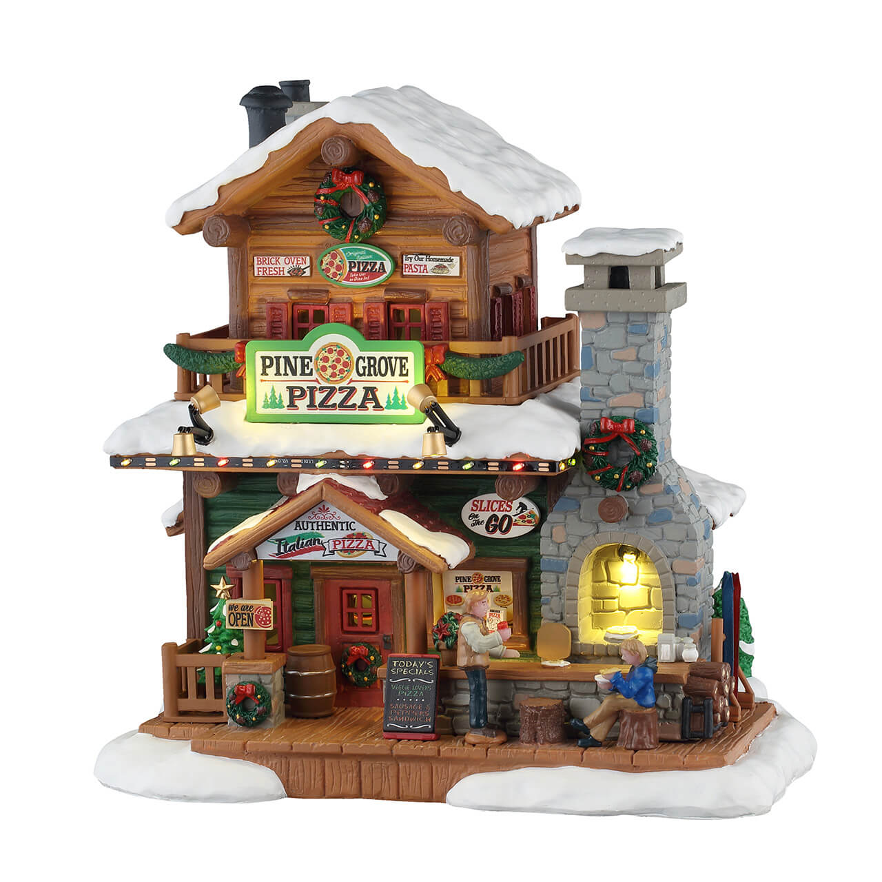 LEMAX Pine Grove Pizza, Battery-Operated(4.5V) #55322 # 55322