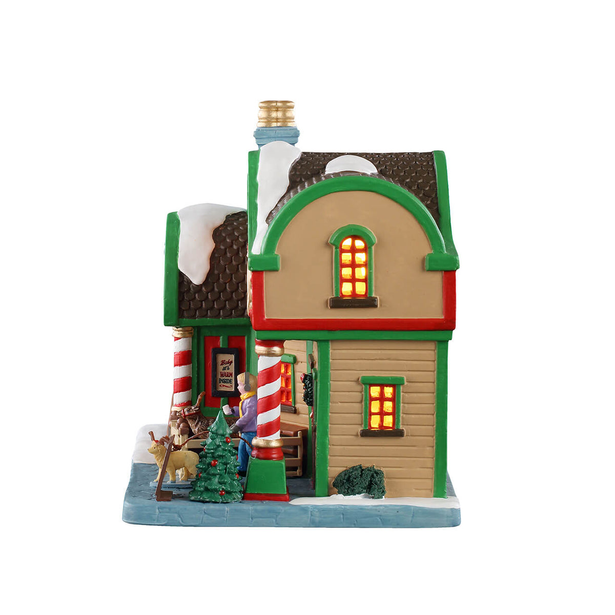 Lemax The Reindeer Café Lighted Building #55327