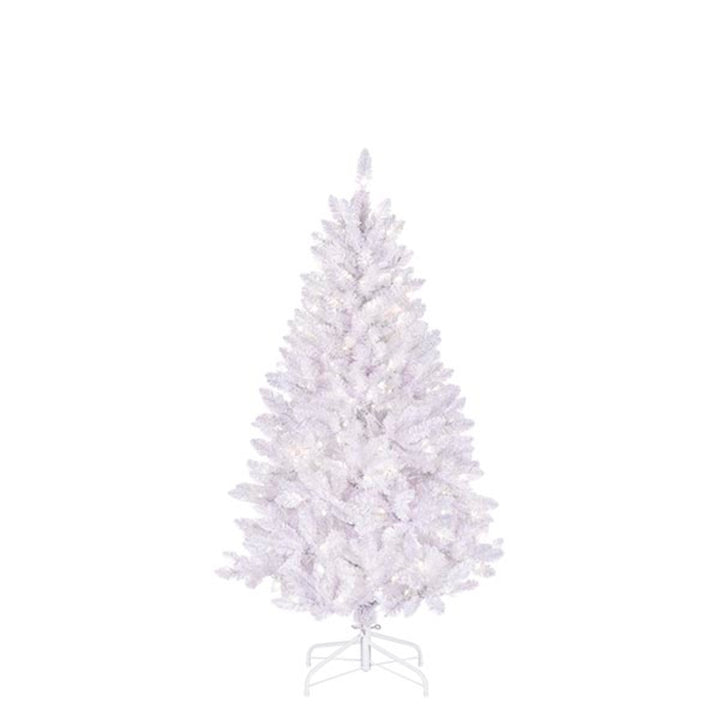 Sterling Stunning 5 Foot LED Color Changing White Parkview Pine Christmas Tree