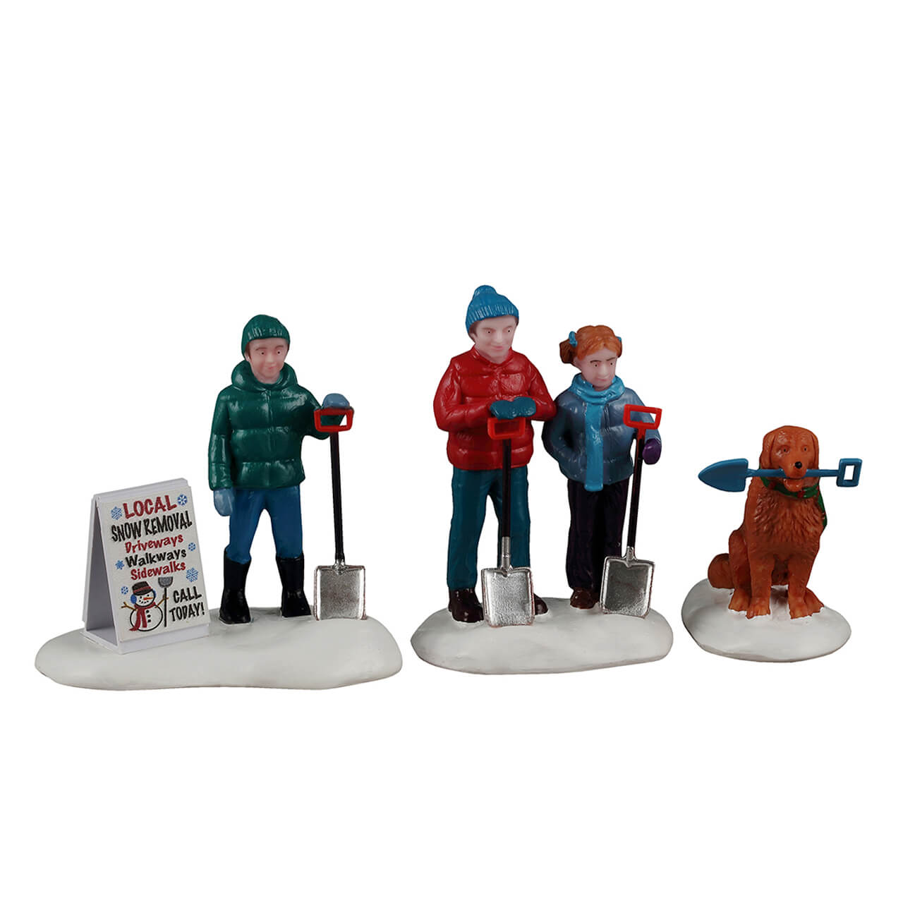 LEMAX Neighborhood Snow Shovelers, set of 3 #62623