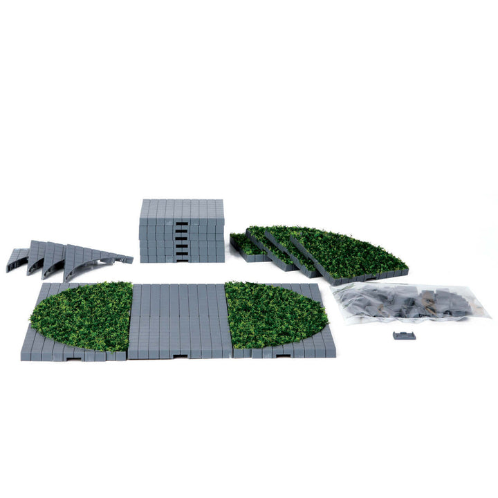 LEMAX Plaza System (Grey, Round Grass) - 24 Pcs #64108
