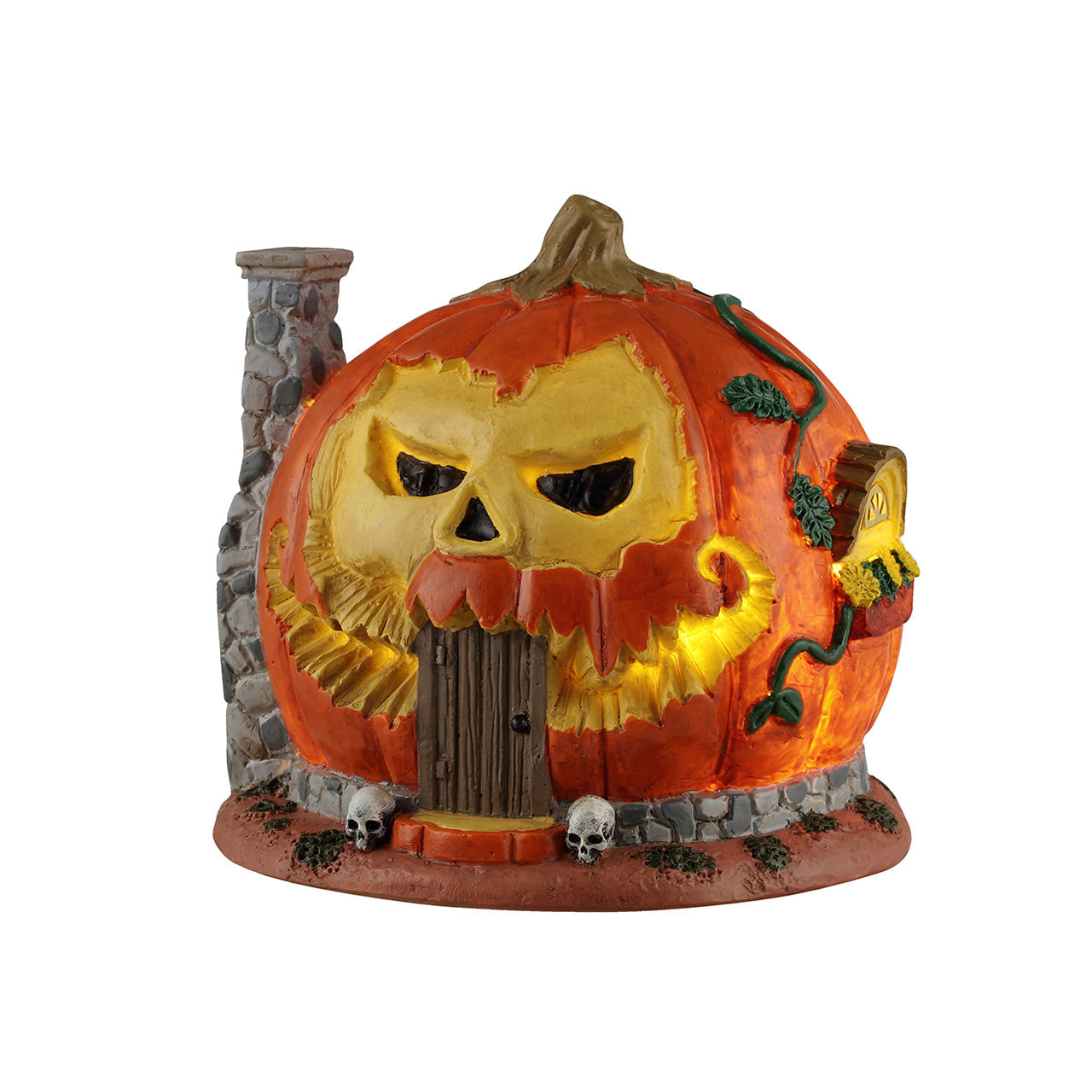 LEMAX Pumpkin Skull House, AC Adaptable #64605