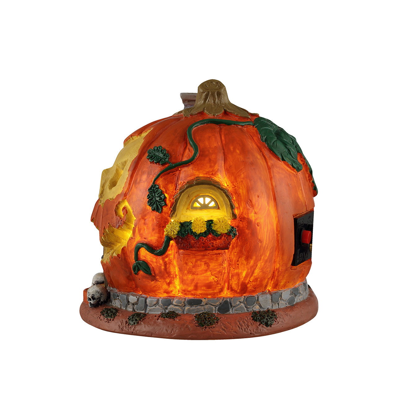 LEMAX Pumpkin Skull House, AC Adaptable #64605