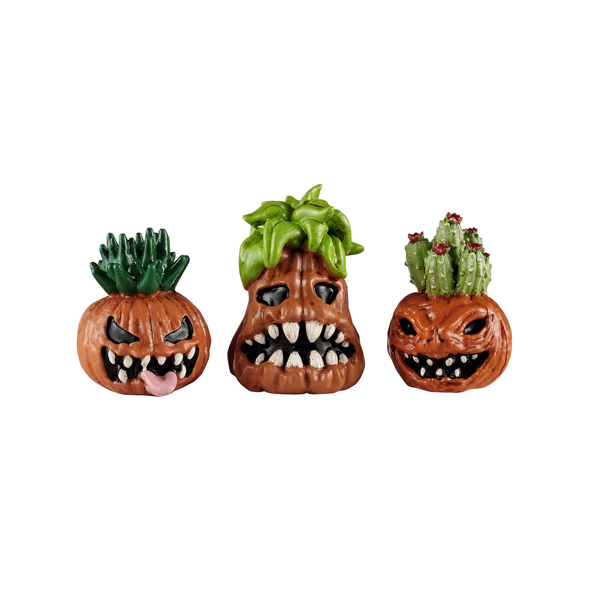 LEMAX Toothy Pumpkins, set of 3 #64630