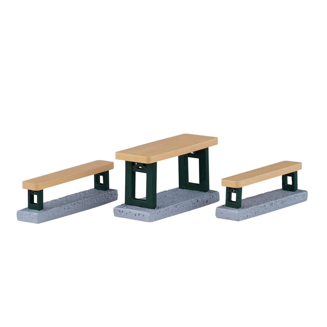 LEMAX Picnic Benches, set of 3 #64641