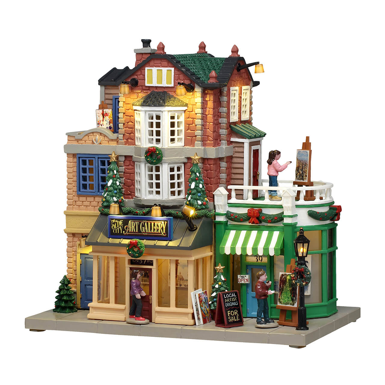LEMAX Olde City Art Gallery, Battery-Operated (4.5V) #65527