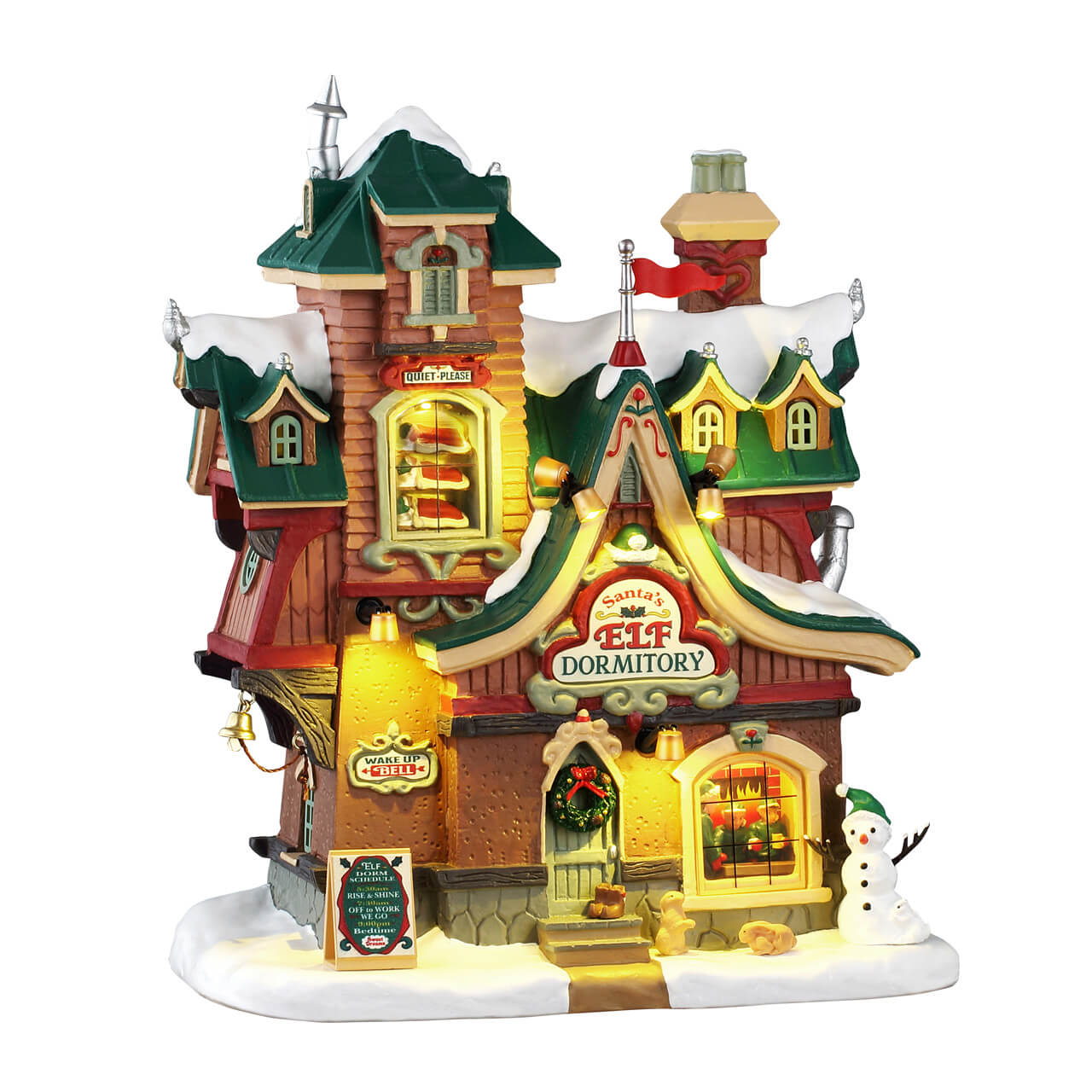 LEMAX Santa's Elf Dormitory, Battery-Operated (4.5V) #65533