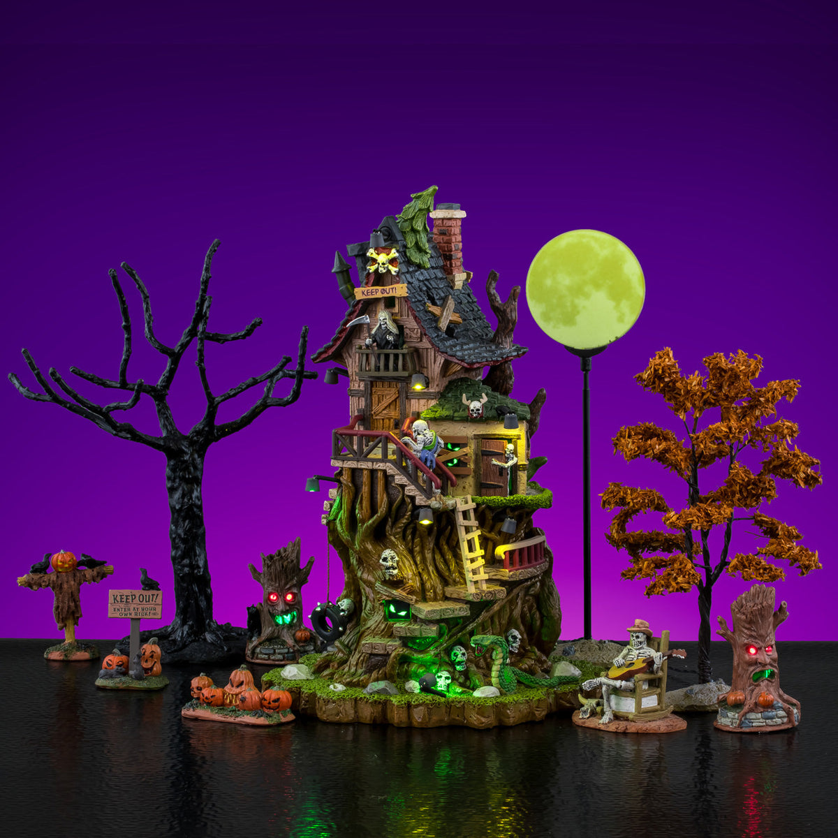 LEMAX Petrified Forest Tree House Set #66706