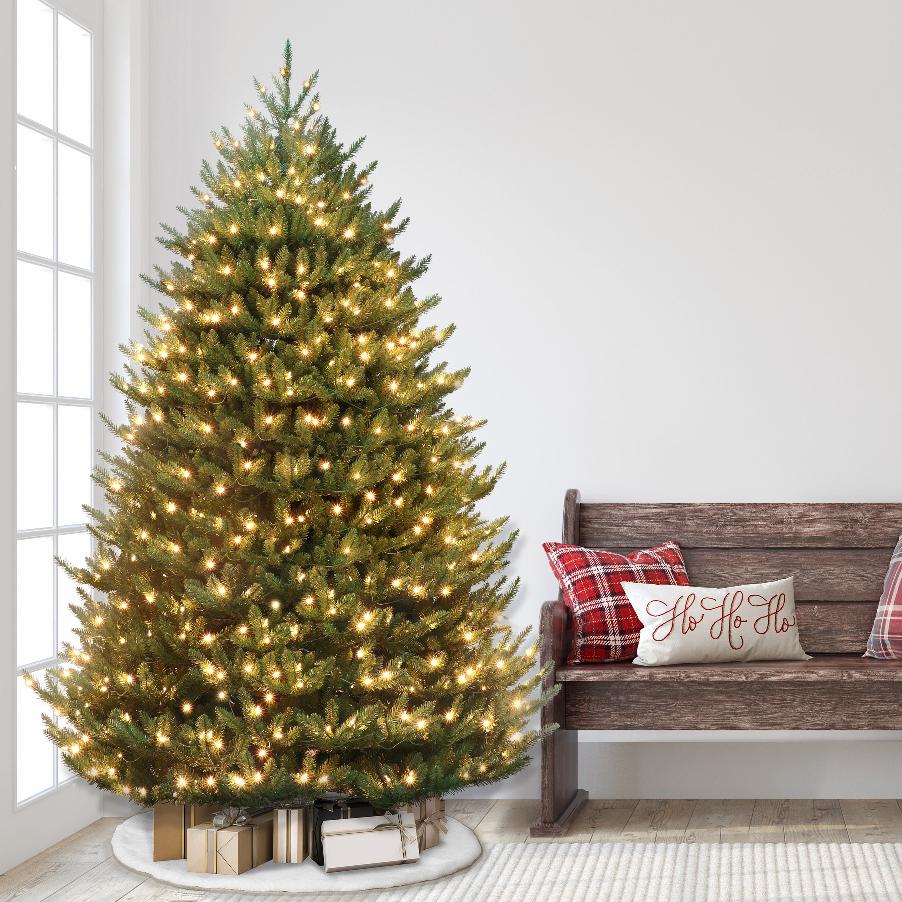 6.5ft Pre-Lit Canadian Balsam Fir Christmas Tree