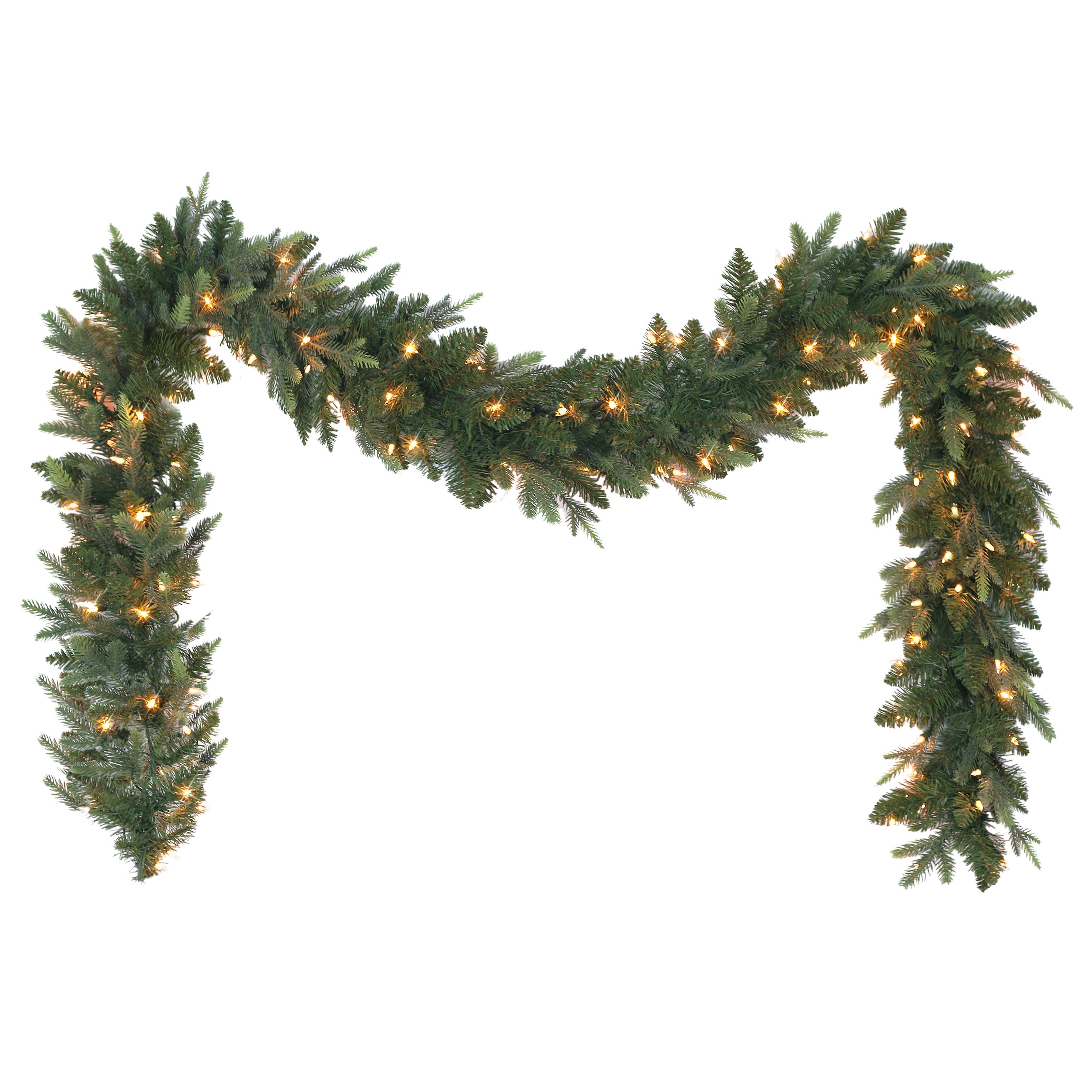 9 ft x 10" Pre-Lit Balsam Fir Garland BFT-G9A-10C1