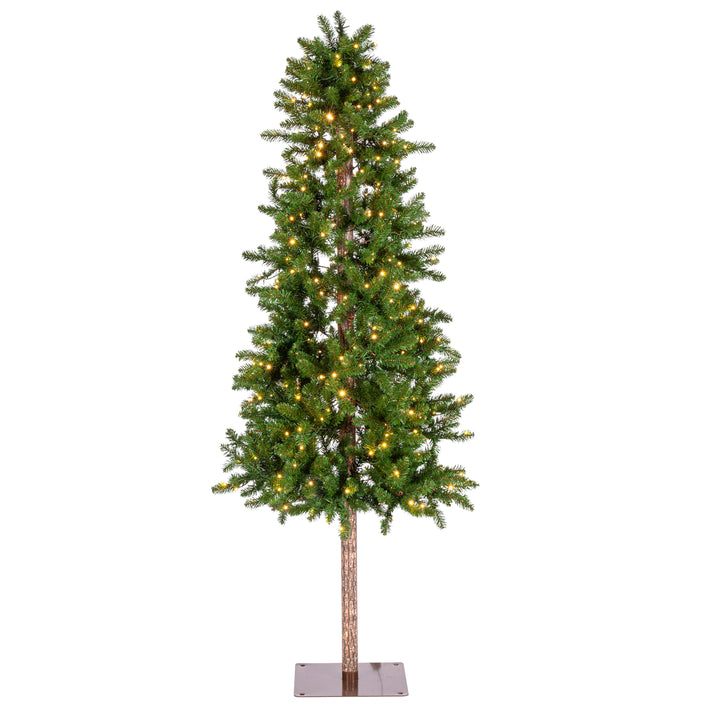 Sterling Magnificent 7 Foot Prelit Alpine Tree with Dual Color LED Lights