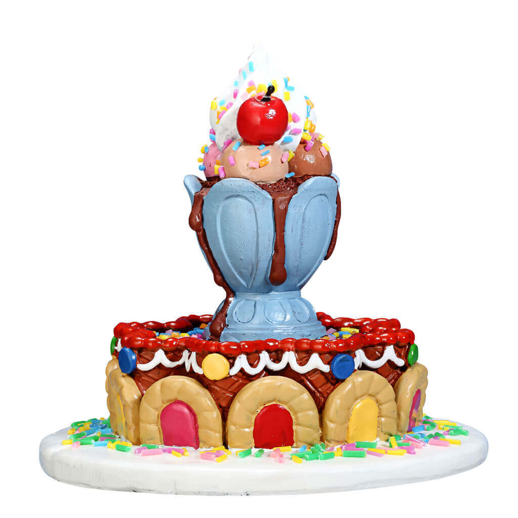 Lemax Sundae Fountain Table Accent #73292