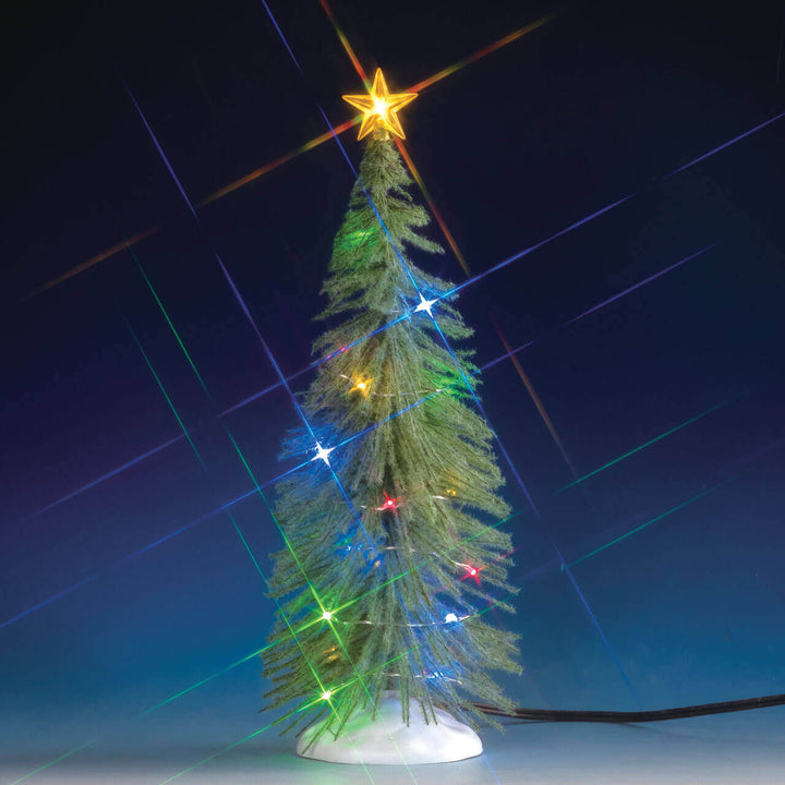 LEMAX Chasing Multi Light Spruce Tree, Large, Battery Operated (4.5V) #74265