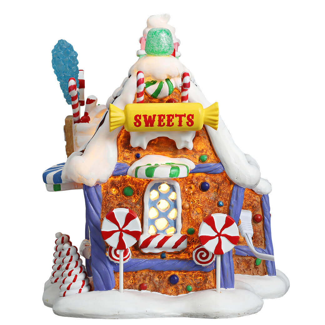 Lemax The Candy Shop Lighted Building Battery Operated 4.5V #75181