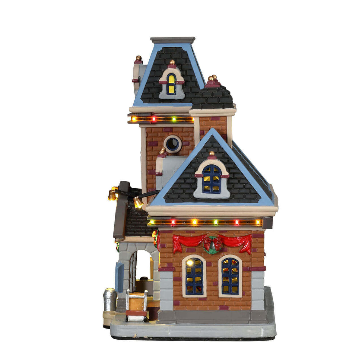 Lemax Main Terminal Train Station Lighted Building with 4.5V Adaptor #75194