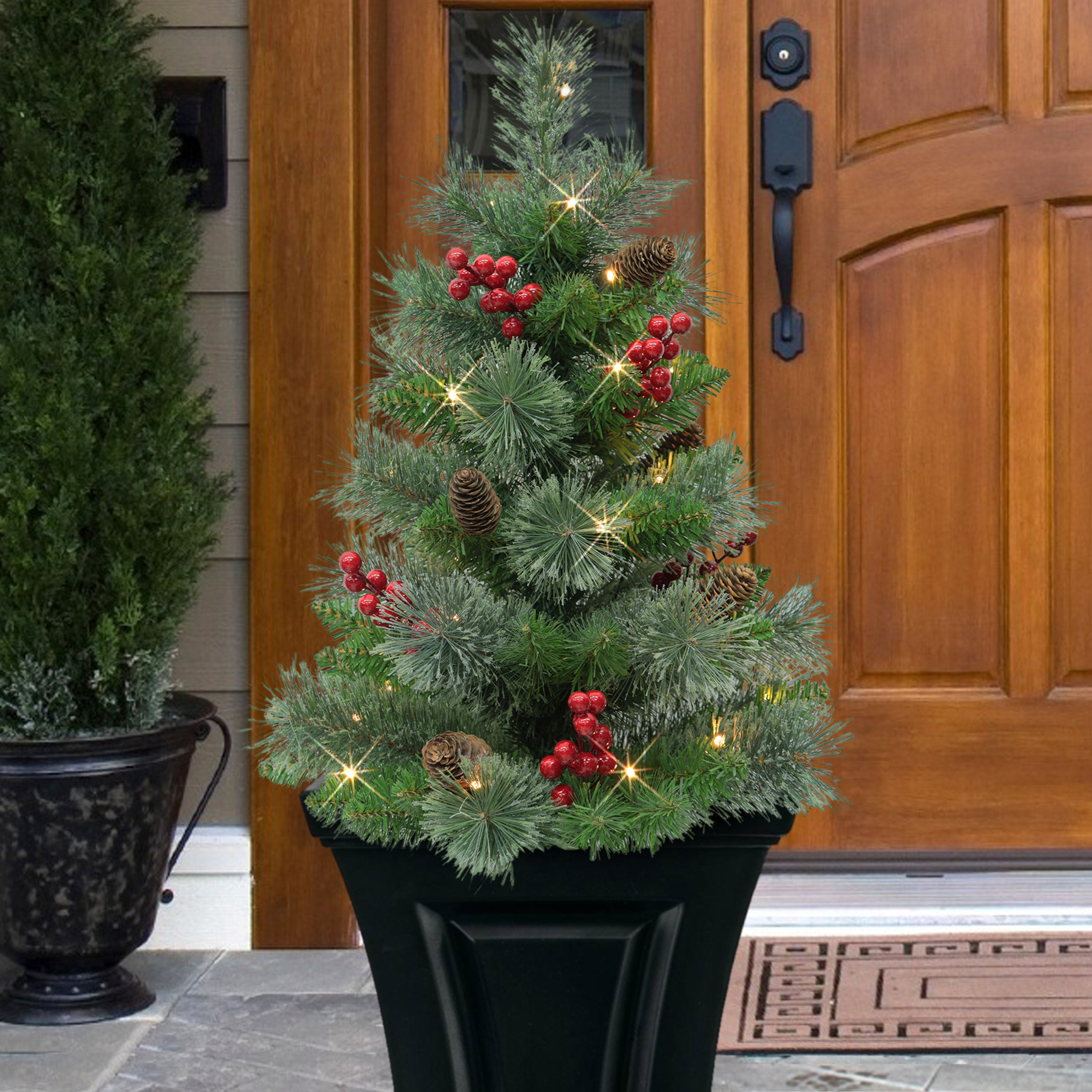 Set of 2 30" Pre-Lit Urn Filler