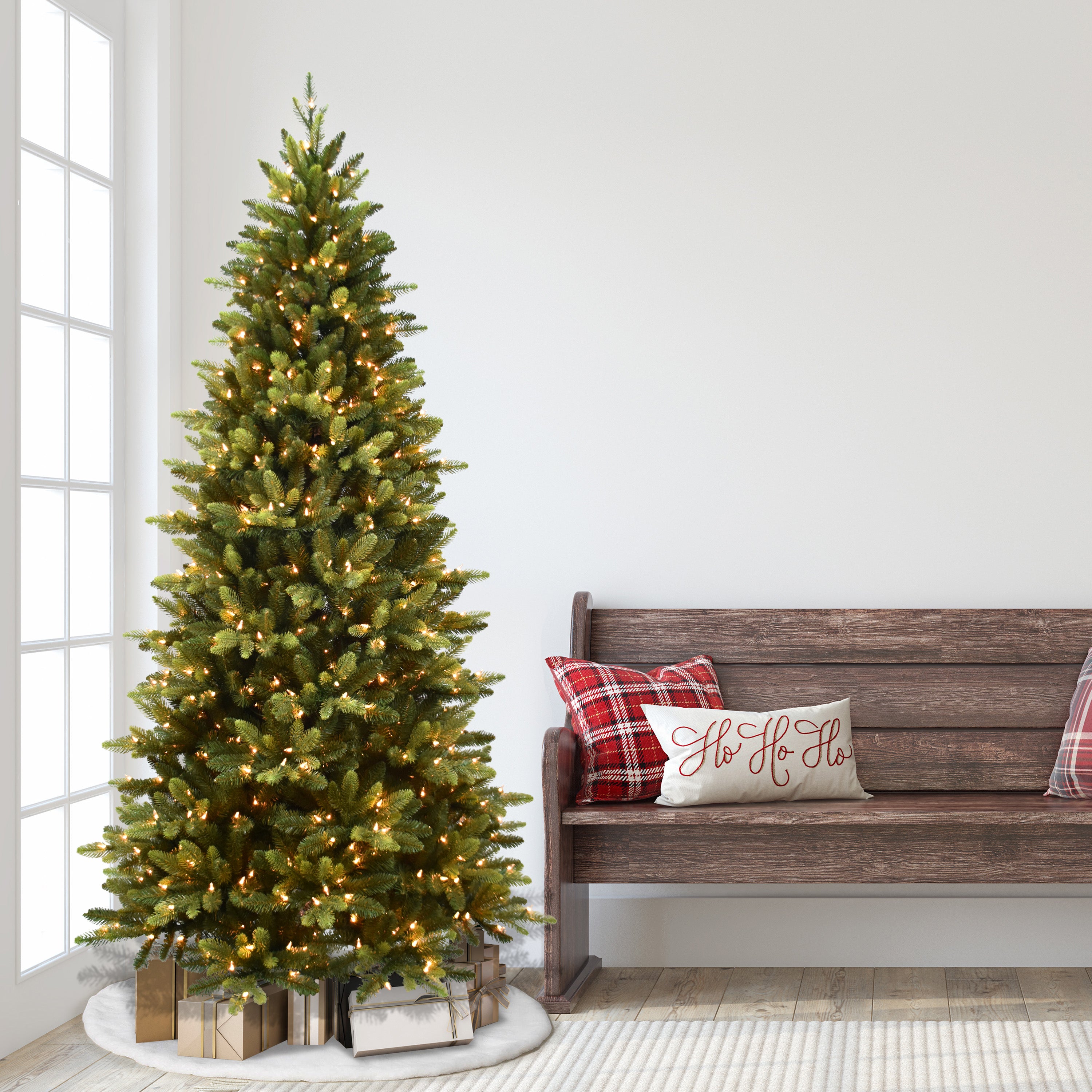 7.5ft Pre-Lit Slim Westford Spruce Christmas Tree