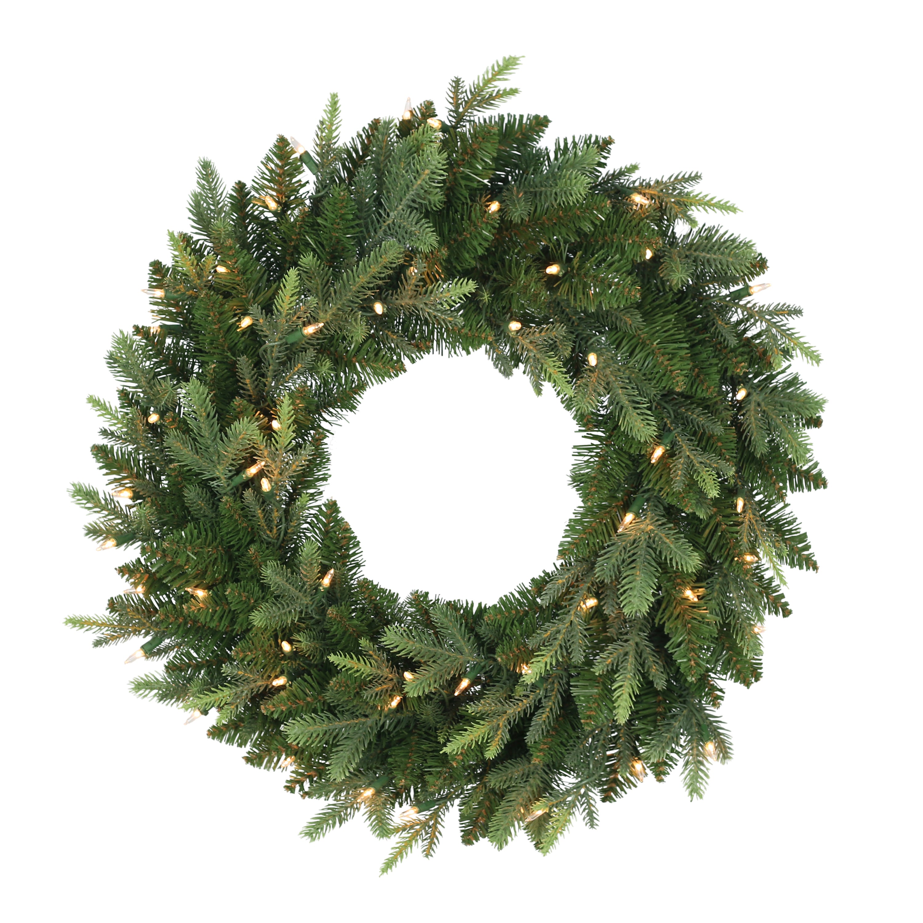 24" Pre-Lit Balsam Fir Wreath BFTA-W24C05