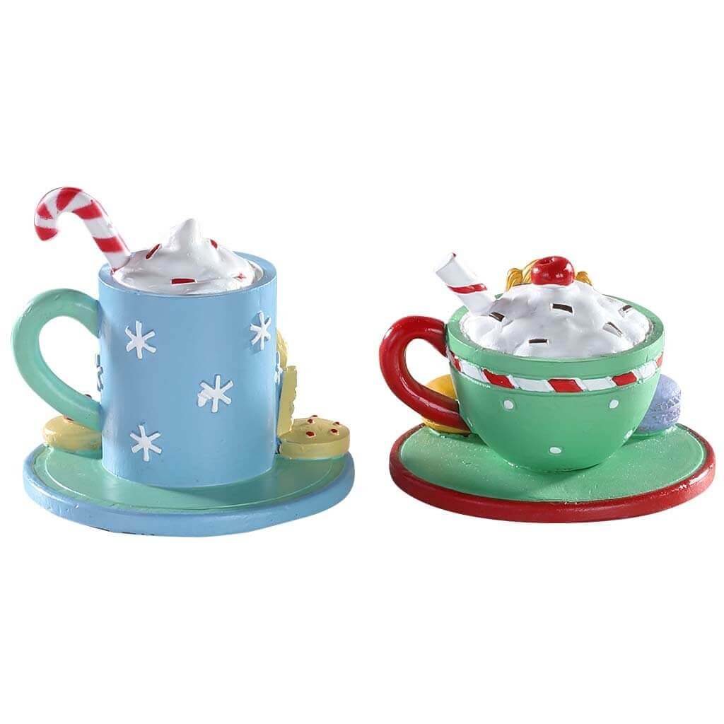 Lemax Cocoa and Cookies Table Accent Set of 2 #83383