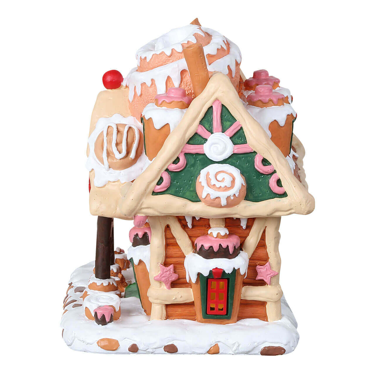 Lemax Cinna-Swirl Cabin Lighted Building Battery-Operated #85383