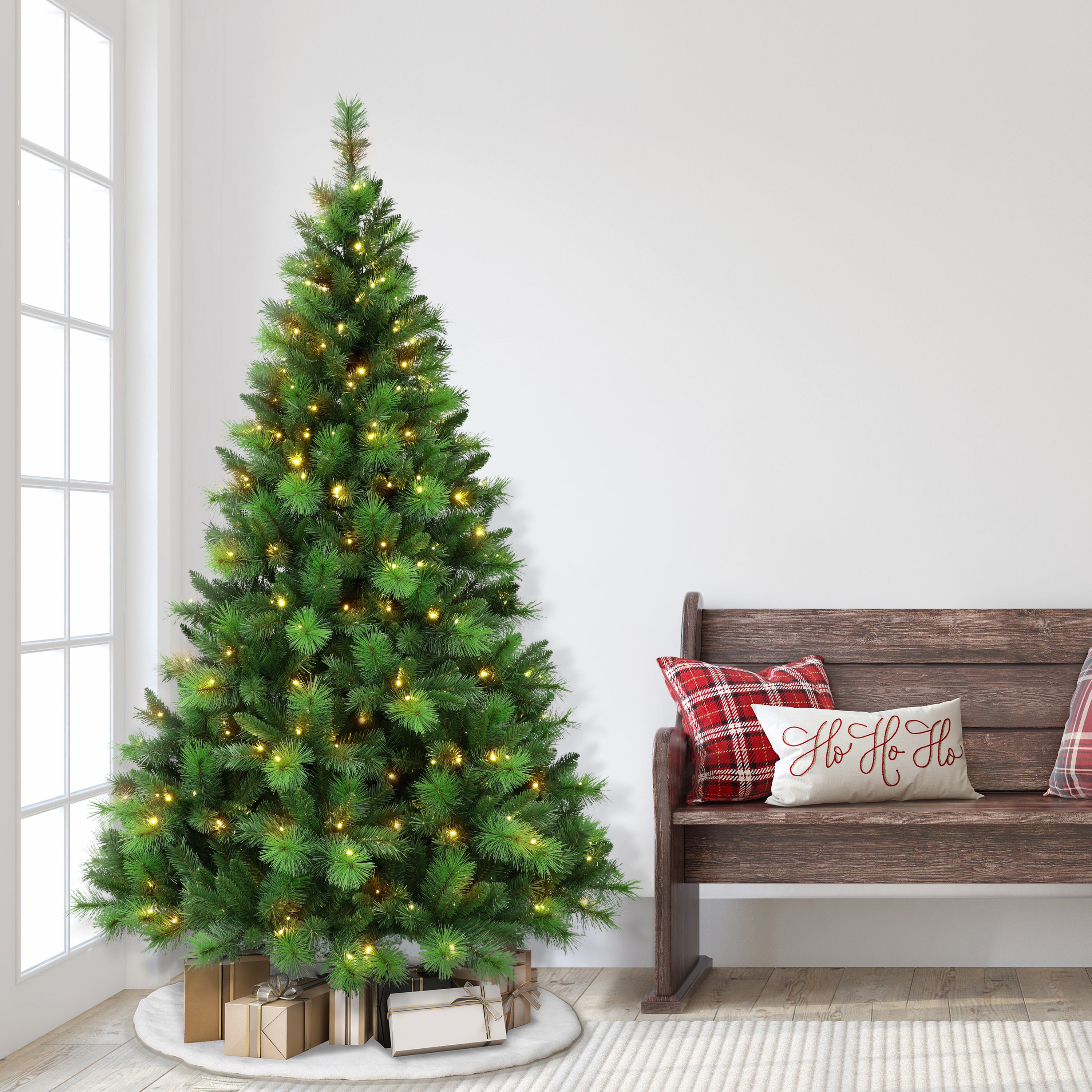 7.5ft Pre-Lit Adirondack Christmas Tree