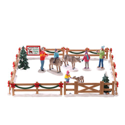 LEMAX Reindeer Petting Zoo, set of 17 #93434