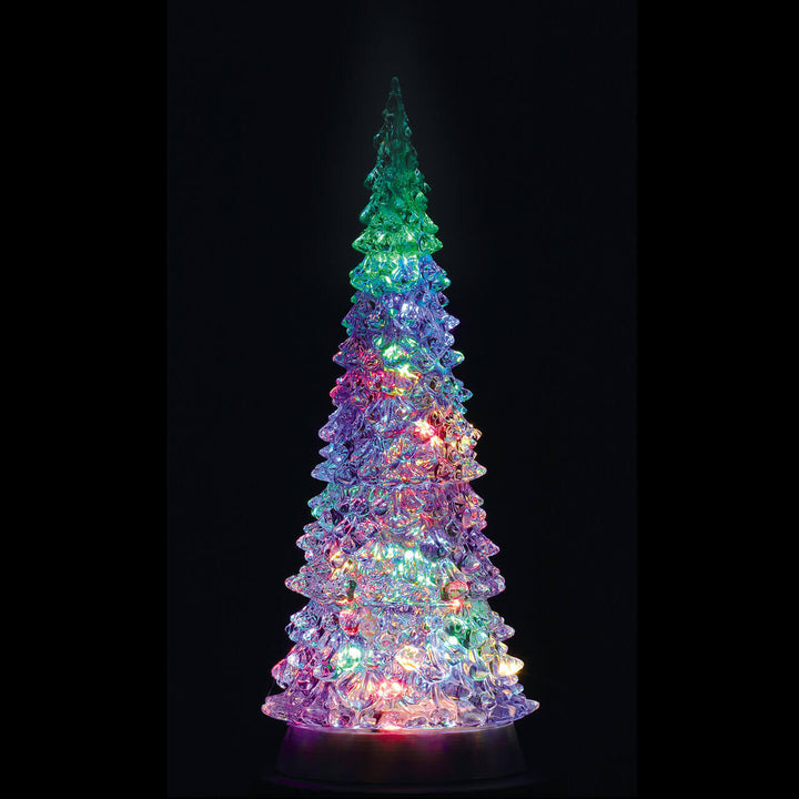 LEMAX Crystal Lighted Tree, 4 Color Changeable & Color Transformation, Xl, Battery Operated (4.5V) #94510