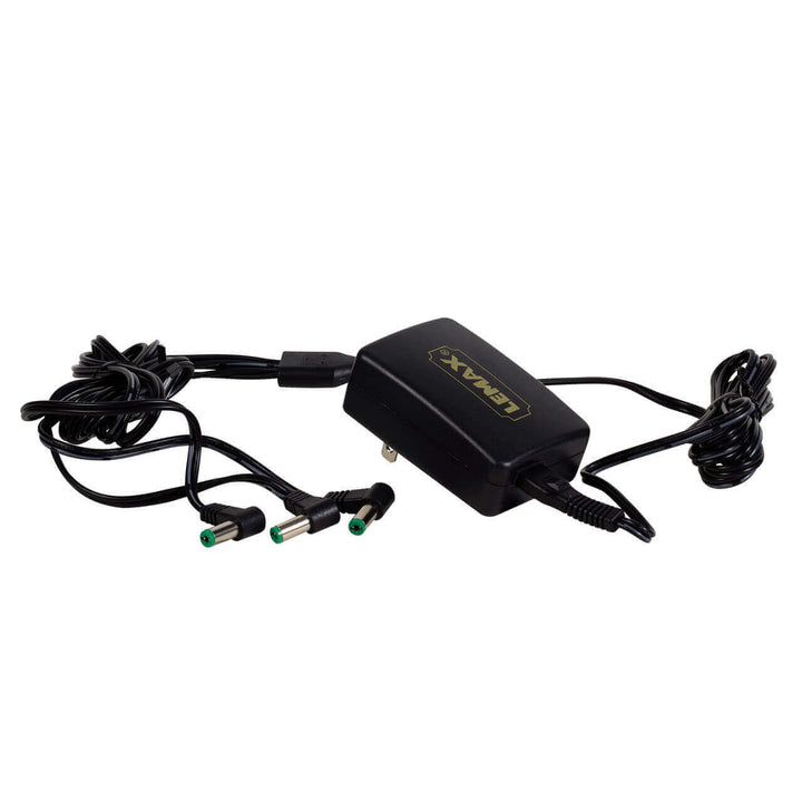 LEMAX Expansion Adaptor, 4.5V, Black, 3-Output, Fixed Plug, Ul/Cul #94566