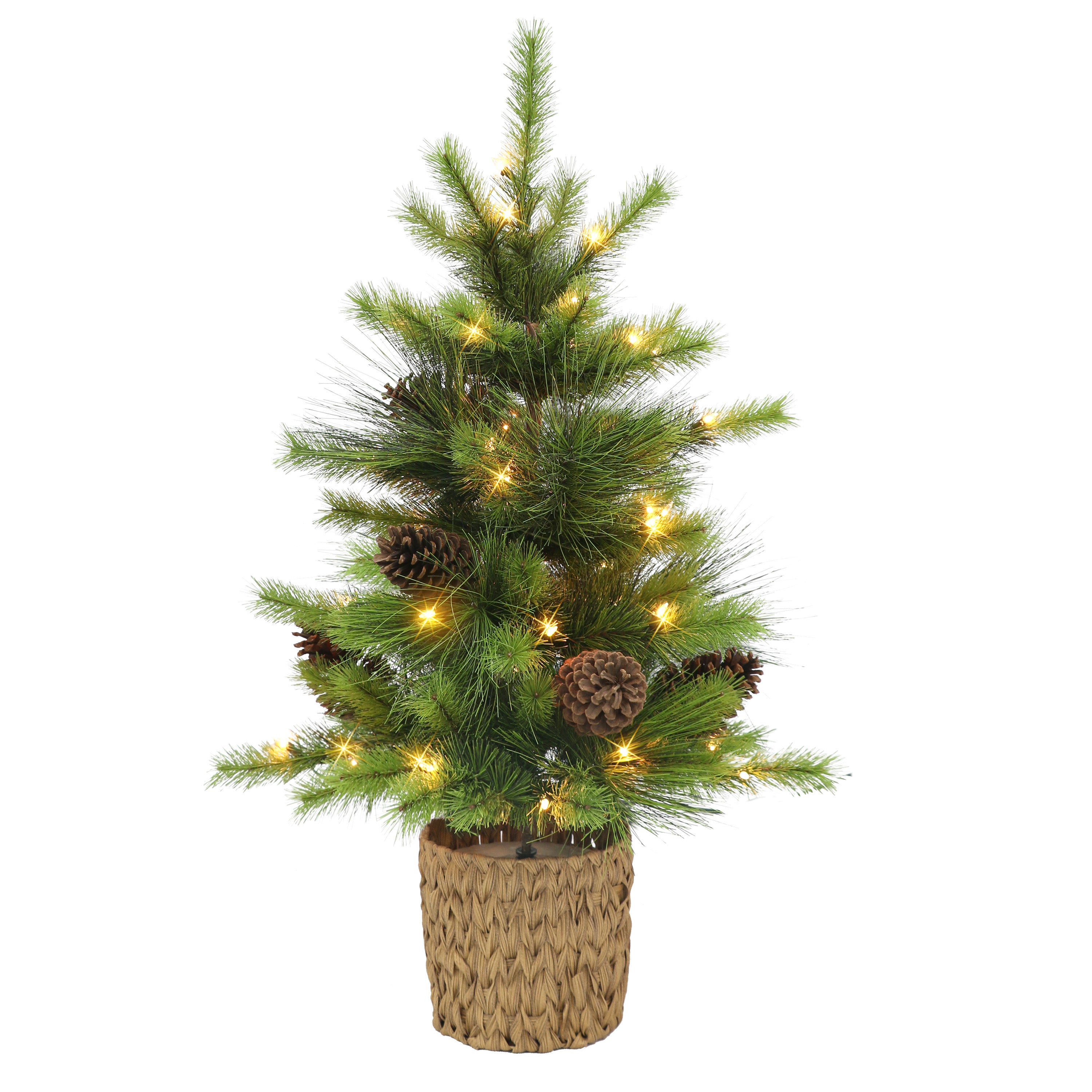 3.5 ft Pre-Lit Potted Artificial Tree 3826A-ST35C05