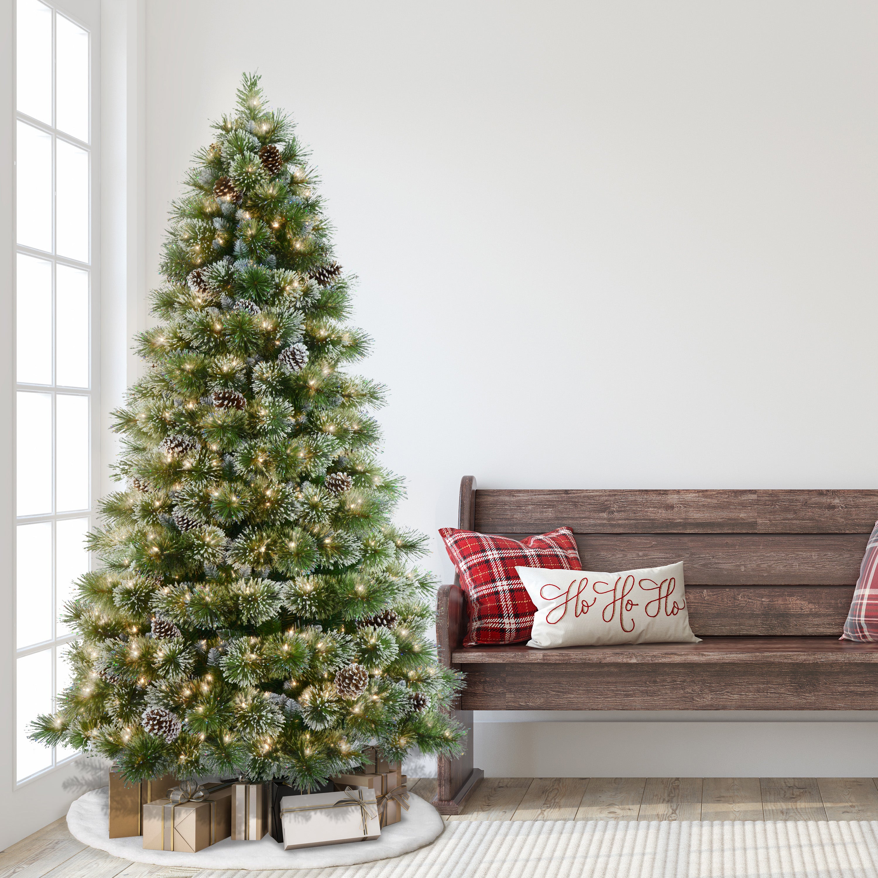 7ft Pre-Lit Springfield Fir Christmas Tree