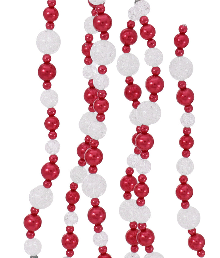 6ft Red Bead Garland