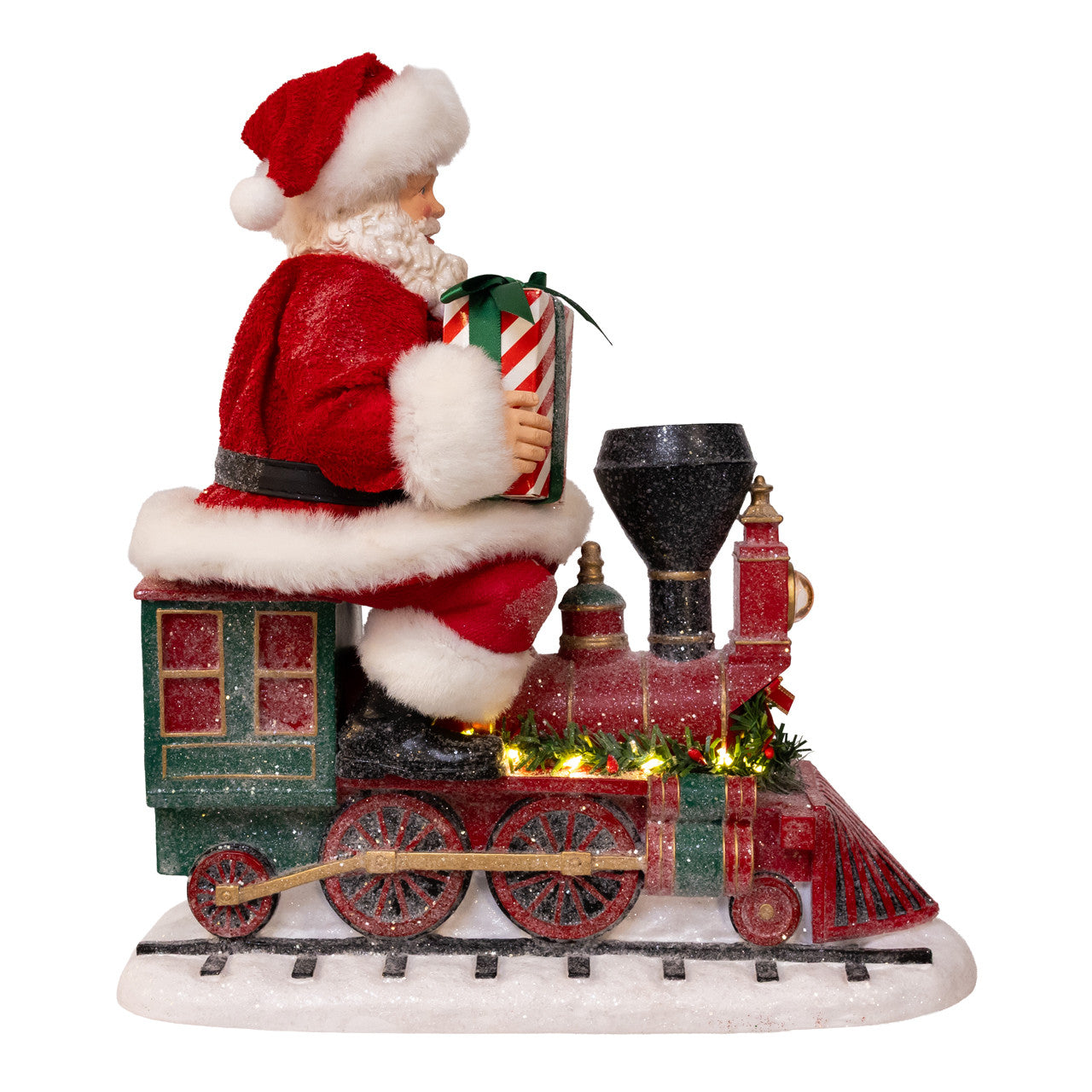 Kurt Adler 10.5" Fabriché Battery Operated Santa On Light-Up Train #FA0242;Kurt Adler 10.5" Fabriché Battery Operated Santa On Light-Up Train #FA0242;Kurt Adler 10.5" Fabriché Battery Operated Santa On Light-Up Train #FA0242;Kurt Adler 10.5" Fabriché Battery Operated Santa On Light-Up Train #FA0242;Kurt Adler 10.5" Fabriché Battery Operated Santa On Light-Up Train #FA0242