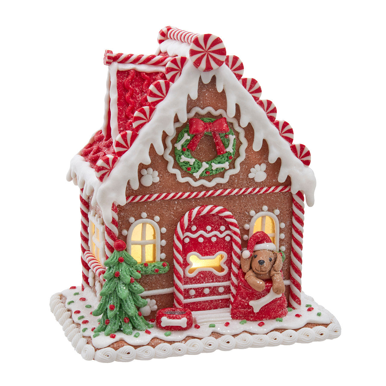 Kurt Adler 8" Battery Operated LED Gingerbread House With Dog #GBJ0064;Kurt Adler 8" Battery Operated LED Gingerbread House With Dog #GBJ0064;Kurt Adler 8" Battery Operated LED Gingerbread House With Dog #GBJ0064;Kurt Adler 8" Battery Operated LED Gingerbread House With Dog #GBJ0064;Kurt Adler 8" Battery Operated LED Gingerbread House With Dog #GBJ0064;Kurt Adler 8" Battery Operated LED Gingerbread House With Dog #GBJ0064