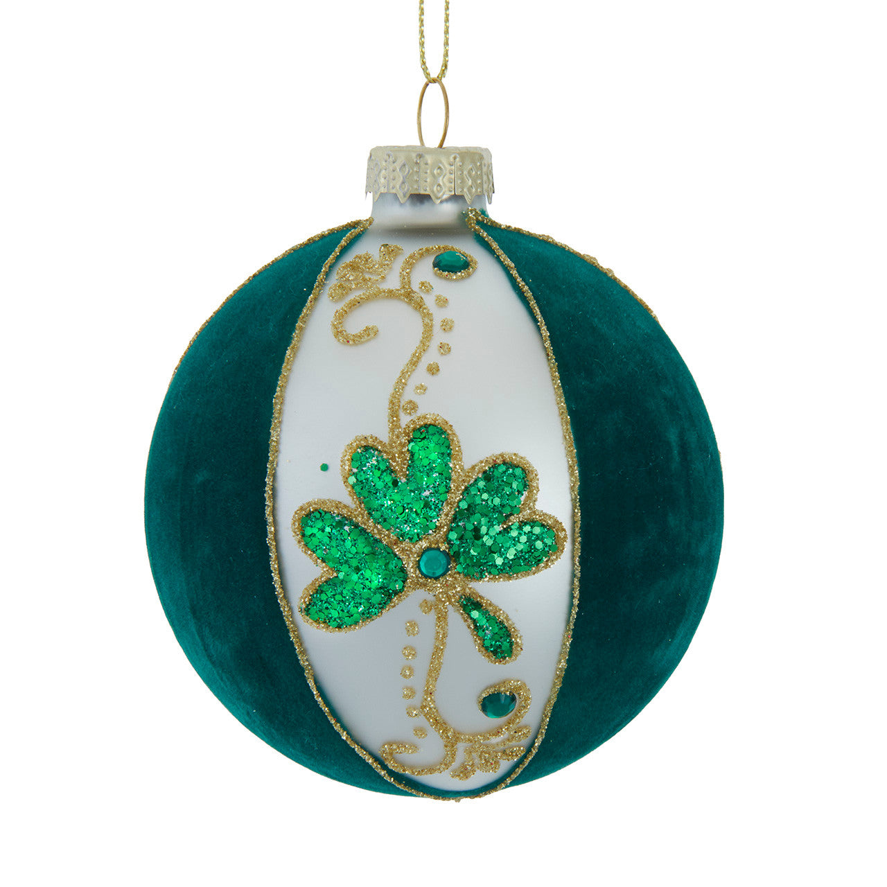 Kurt Adler 80MM Glass Flocked Green & White With Shamrocks Ball Ornaments, 6-Piece Set #GG1132;Kurt Adler 80MM Glass Flocked Green & White With Shamrocks Ball Ornaments, 6-Piece Set #GG1132;Kurt Adler 80MM Glass Flocked Green & White With Shamrocks Ball Ornaments, 6-Piece Set #GG1132;Kurt Adler 80MM Glass Flocked Green & White With Shamrocks Ball Ornaments, 6-Piece Set #GG1132;Kurt Adler 80MM Glass Flocked Green & White With Shamrocks Ball Ornaments, 6-Piece Set #GG1132