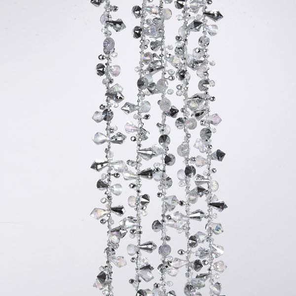 9ft Iridescent/Silver Bead Garland
