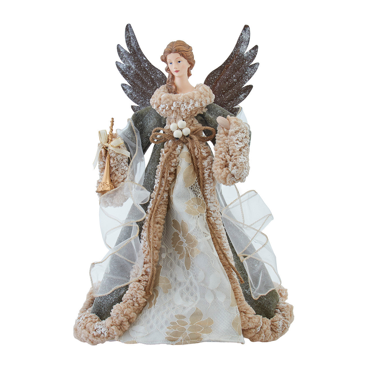 Kurt Adler 16" Ivory & Green Angel Tree Topper #J6143;Kurt Adler 16" Ivory & Green Angel Tree Topper #J6143;Kurt Adler 16" Ivory & Green Angel Tree Topper #J6143;Kurt Adler 16" Ivory & Green Angel Tree Topper #J6143;Kurt Adler 16" Ivory & Green Angel Tree Topper #J6143;Kurt Adler 16" Ivory & Green Angel Tree Topper #J6143