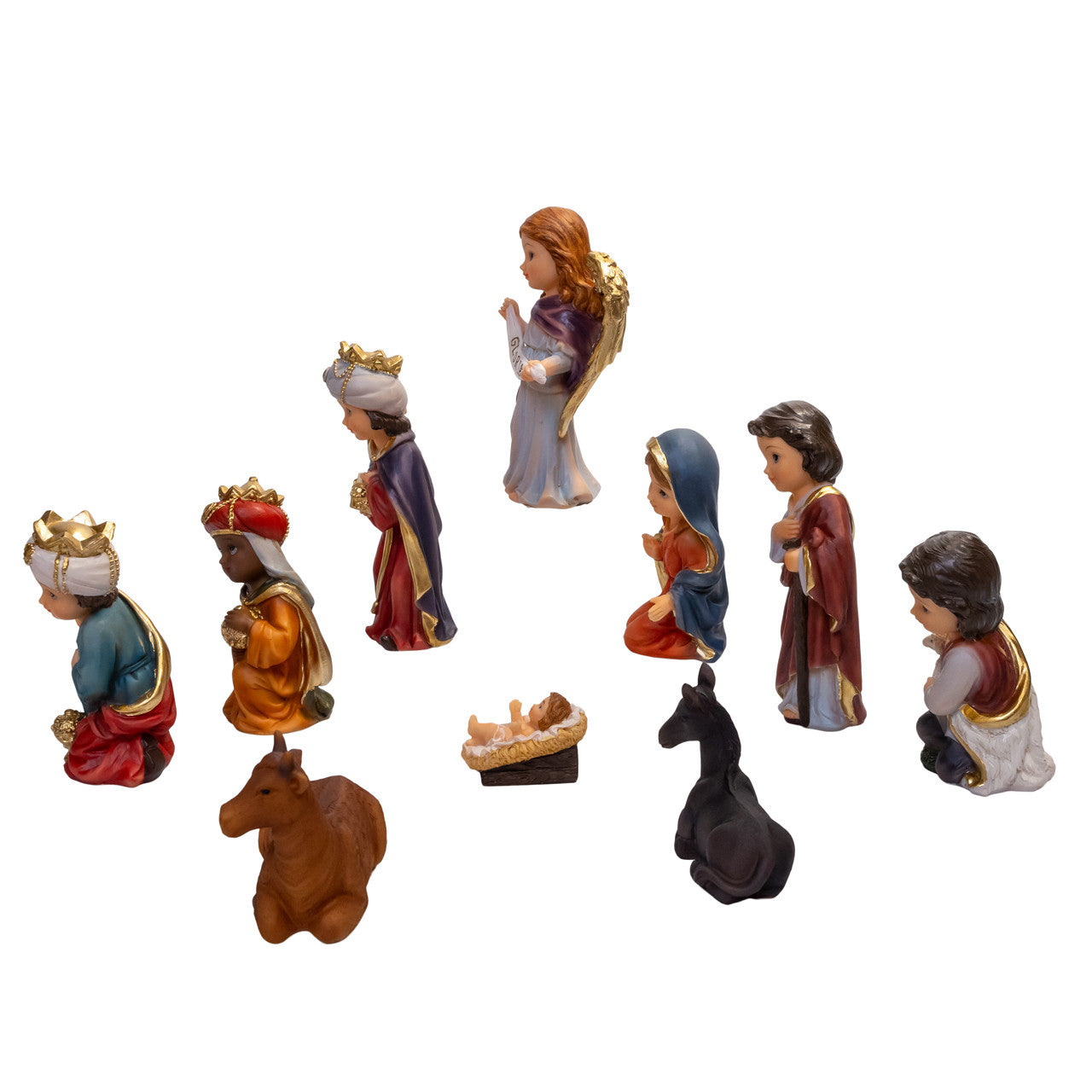 Kurt Adler Nativity Set With Gold Detailing, 11-Pieces #J7880;Kurt Adler Nativity Set With Gold Detailing, 11-Pieces #J7880;Kurt Adler Nativity Set With Gold Detailing, 11-Pieces #J7880;Kurt Adler Nativity Set With Gold Detailing, 11-Pieces #J7880