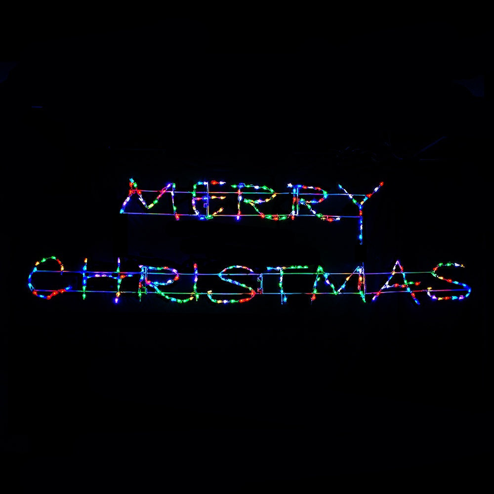 Brite Ideas 134" Merry Christmas Modern Script RGB LED Sign MC24RGB