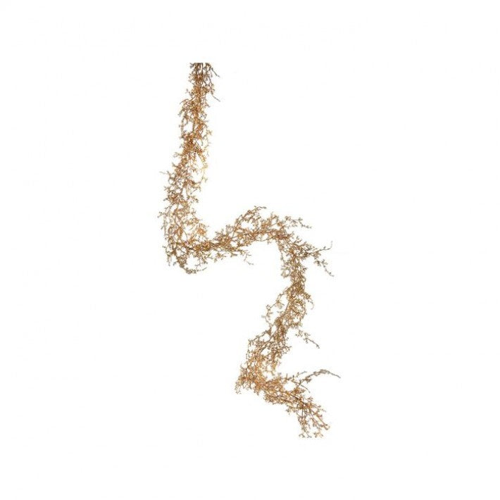 6ft Gold Glitter Sparkling Angel Fern Garland # MTX46691_GOLD